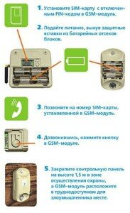 настройка системы охраны GSM